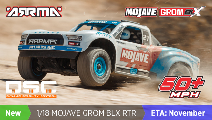 ARRMA 1/18 MOJAVE GROM 223S BLX 4X4 Desert Truck RTR